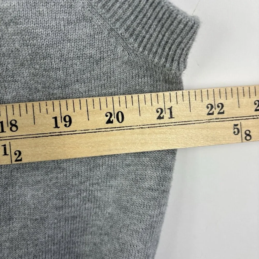 Greg Norman Mens Sweater Vest M Gray blue Golf Argyle Spring Preppy Academia - Picture 8 of 9